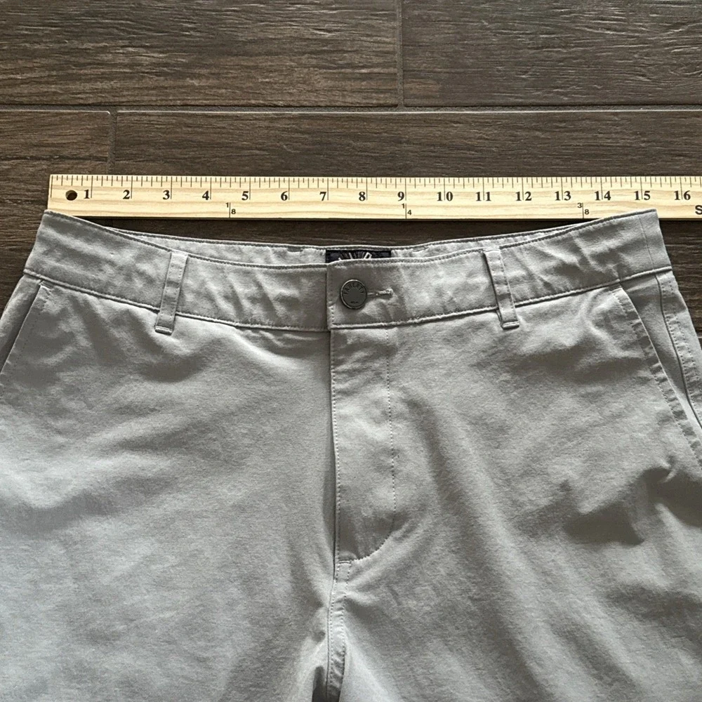 Faherty All Day Shorts Men 30 Gray 7 Inseam Stretch Lightweight